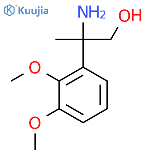 2-amino-2-(2,3-dimethoxyphenyl)propan-1-ol structure
