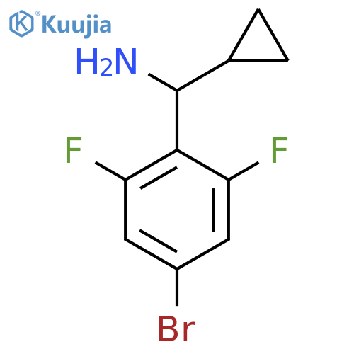 (4-BROMO-2,6-DIFLUOROPHENYL)(CYCLOPROPYL)METHANAMINE structure