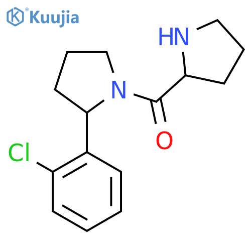 2-(2-Chlorophenyl)-1-(pyrrolidine-2-carbonyl)pyrrolidine structure