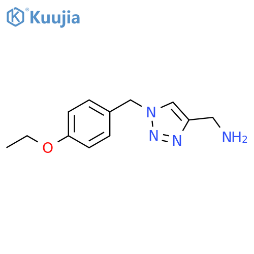 {1-[(4-ethoxyphenyl)methyl]-1H-1,2,3-triazol-4-yl}methanamine structure