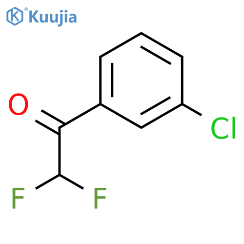 1-(3-chlorophenyl)-2,2-difluoroethan-1-one structure