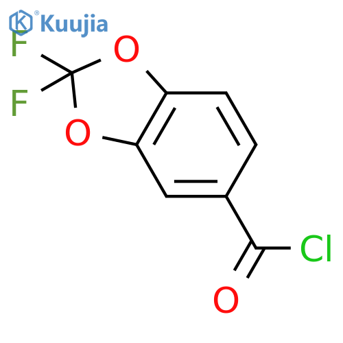 2,2-Difluoro-1,3-benzodioxole-5-carbonyl chloride structure