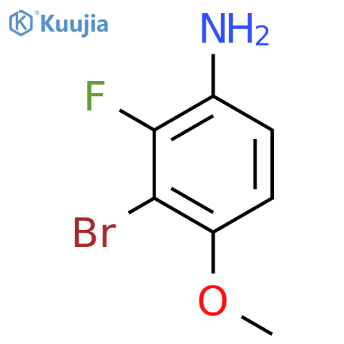 3-Bromo-2-fluoro-4-methoxyaniline structure