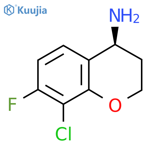 (4S)-8-Chloro-7-fluoro-3,4-dihydro-2H-chromen-4-amine structure