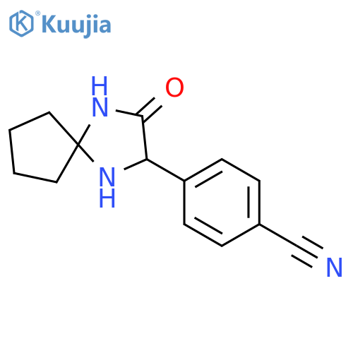 4-(3-Oxo-1,4-diazaspiro[4.4]nonan-2-yl)benzonitrile structure