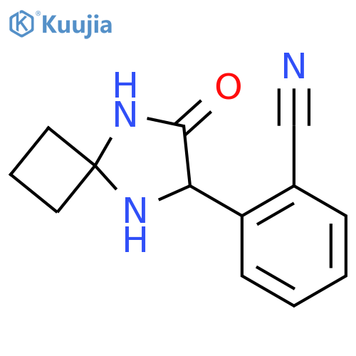 2-(7-Oxo-5,8-diazaspiro[3.4]octan-6-yl)benzonitrile structure