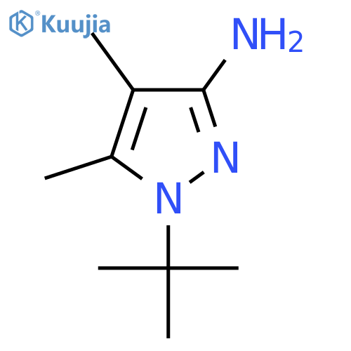 3-Amino-1-tert-butyl-4,5-dimethyl-1H-pyrazole structure