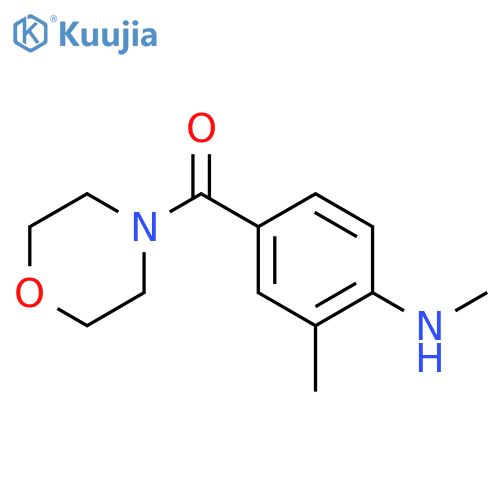 N,2-dimethyl-4-(morpholine-4-carbonyl)aniline structure