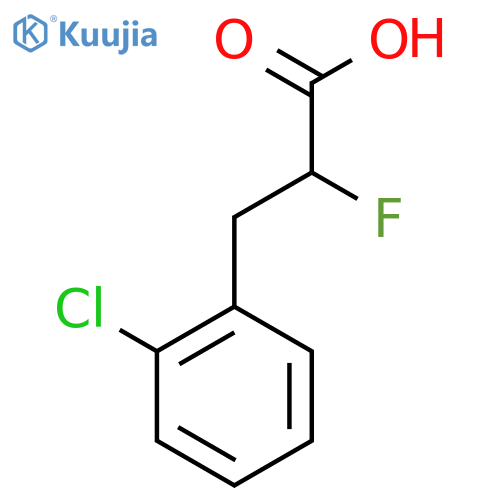 3-(2-Chlorophenyl)-2-fluoropropanoic acid structure