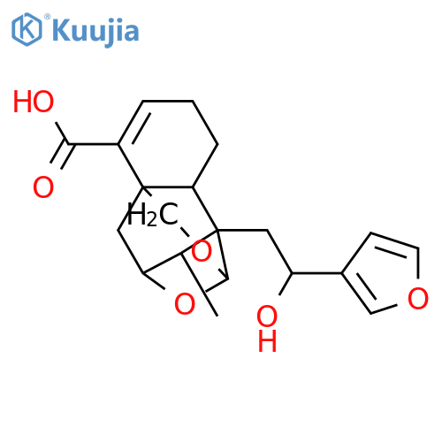 7,20:15,16:19,20-Triepoxy-12-hydroxy-3,13(16),14-clerodatrien-18-oic acid; (ent-7β,12ξ,20ξ)-form structure