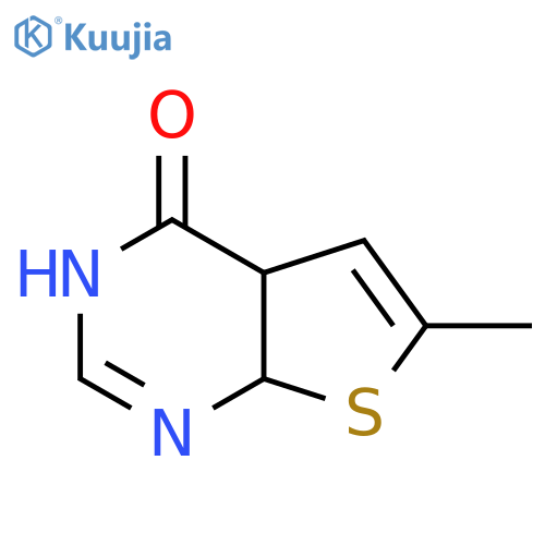 6-Methyl-4a,7a-dihydrothieno[2,3-d]pyrimidin-4(3H)-one structure