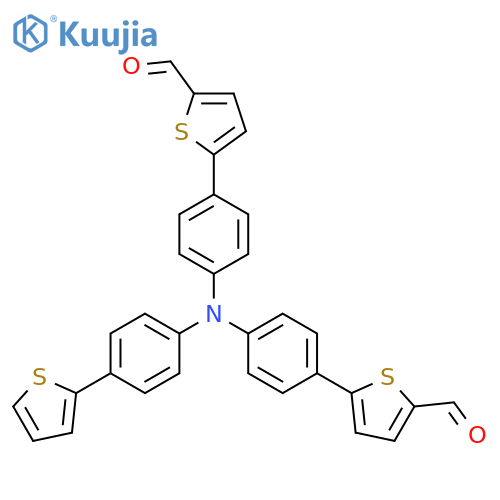 bis[4-(2-thienylformyl)phenyl]mono[4-(2-thienyl)phenyl]]amine structure
