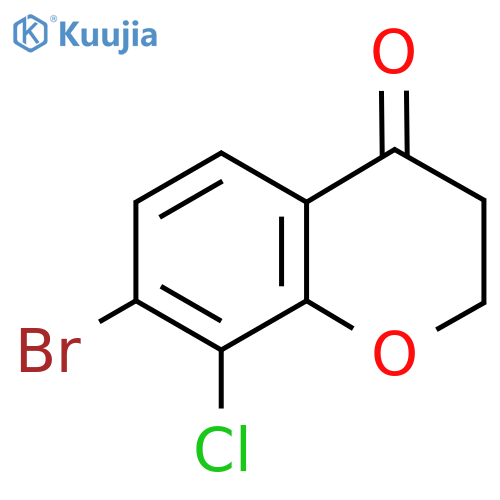 7-Bromo-8-chlorochroman-4-one structure