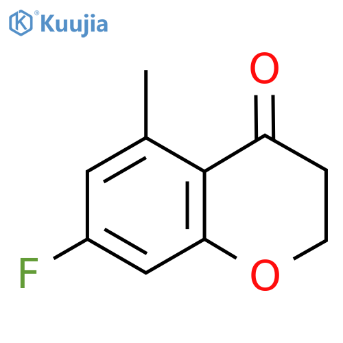 7-FLUORO-5-METHYL-3,4-DIHYDRO-2H-1-BENZOPYRAN-4-ONE structure