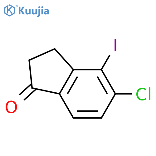 5-CHLORO-4-IODO-2,3-DIHYDRO-1H-INDEN-1-ONE structure