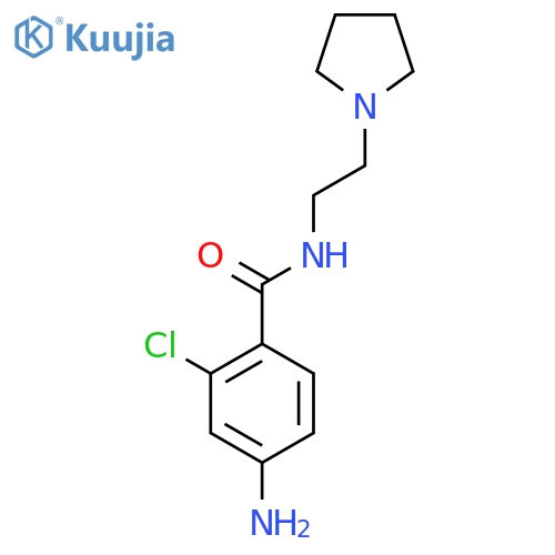 4-amino-2-chloro-N-2-(pyrrolidin-1-yl)ethylbenzamide structure