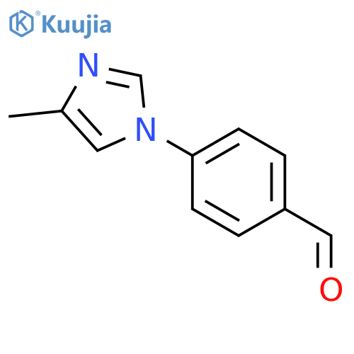 4-(4-methyl-1H-imidazol-1-yl)benzaldehyde structure