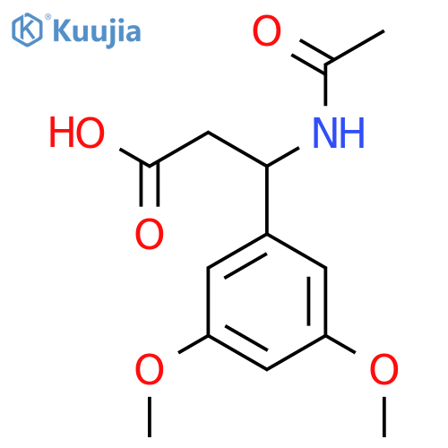 3-(3,5-dimethoxyphenyl)-3-acetamidopropanoic acid structure
