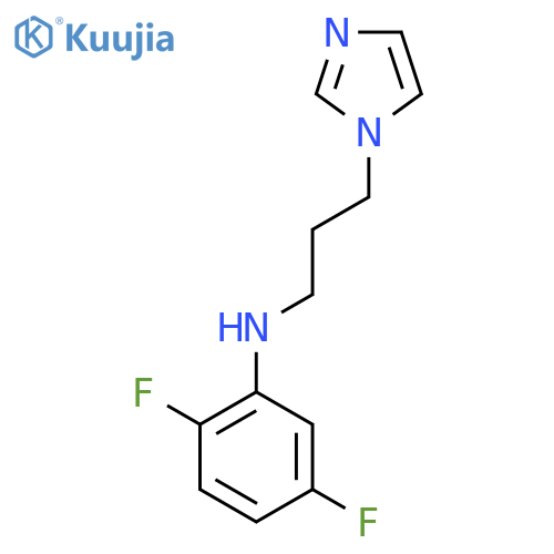 2,5-difluoro-N-3-(1H-imidazol-1-yl)propylaniline structure