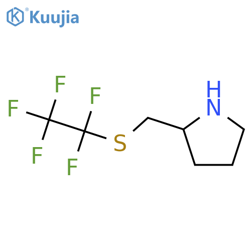 2-{[(pentafluoroethyl)sulfanyl]methyl}pyrrolidine structure