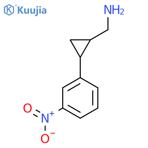 2-(3-nitrophenyl)cyclopropylmethanamine structure