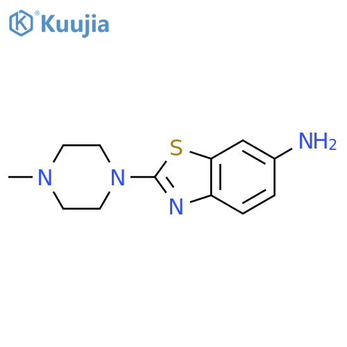 2-(4-Methylpiperazin-1-yl)-1,3-benzothiazol-6-amine structure