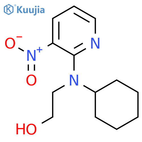 2-[Cyclohexyl(3-nitropyridin-2-yl)amino]ethanol structure