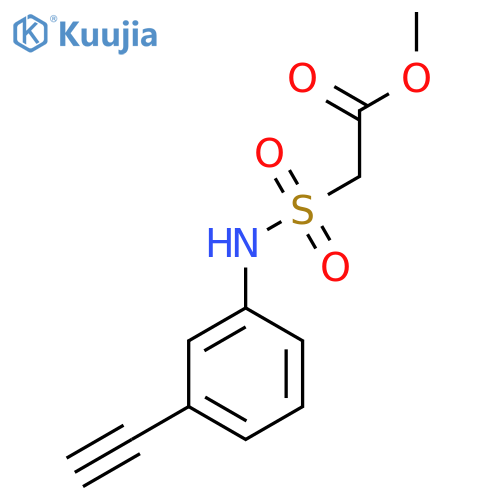Methyl 2-[(3-ethynylphenyl)sulfamoyl]acetate structure