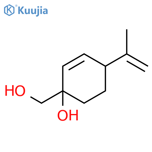 (4R)-1-Hydroxy-4-(1-methylethenyl)-2-cyclohexene-1-methanol (>90%) structure