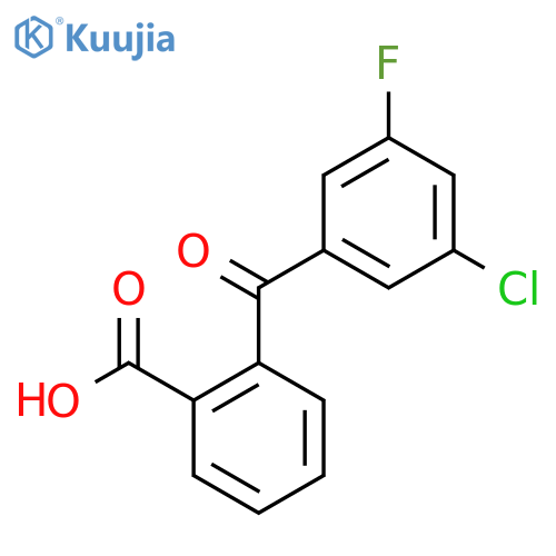 2-(3-Chloro-5-fluorobenzoyl)benzoic acid structure