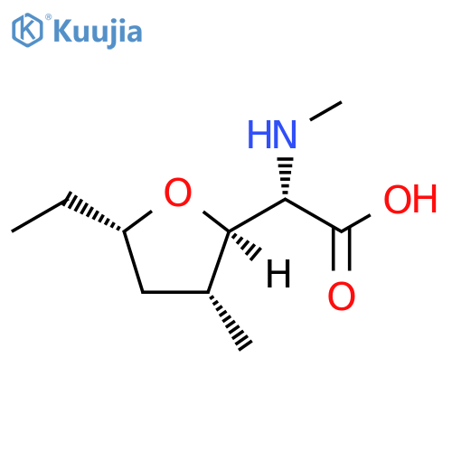 2R-2α(S*),3β,5β-5-Ethyltetrahydro-3-methyl-α-(methylamino)-2-furanacetic Acid structure