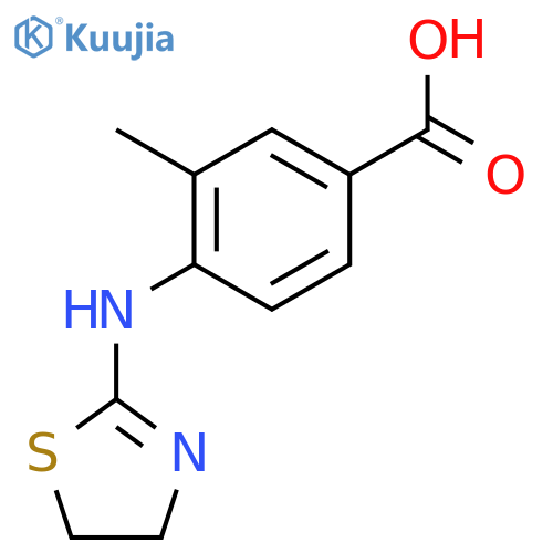 Benzoic acid,4-[(4,5-dihydro-2-thiazolyl)amino]-3-methyl- structure