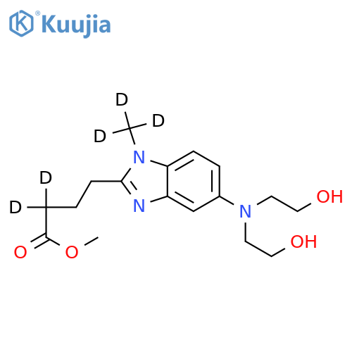 [1-Methyl-5-bis(2’-hydroxyethyl)aminobenzimidazolyl-2]butanoic Acid Methyl Ester-d5 structure