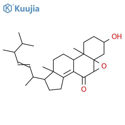 5,6-Epoxy-3-hydroxyergosta-8(14),22-dien-7-one; (3β,5α,6α,24ξ)-form structure