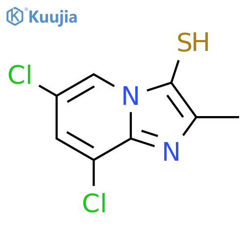 6,8-Dichloro-2-methylimidazo[1,2-a]pyridine-3-thiol structure