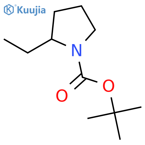 N-tert-Butyloxycarbonyl-2-ethyl-pyrrolidine structure