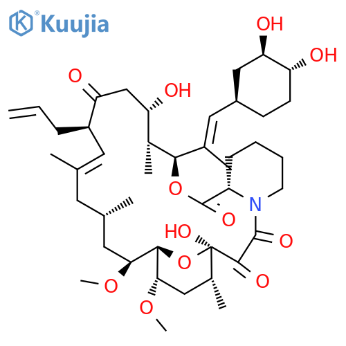 (1R,9S,12S,13R,14S,17R,18E,21S,23S,24R,25S,27R)-12-[(E)-1-[(1R,3R,4R)-3,4-Dihydroxycyclohexyl]prop-1-en-2-yl]-1,14-dihydroxy-23,25-dimethoxy-13,19,21,27-tetramethyl-17-prop-2-enyl-11,28-dioxa-4-azatricyclo[22.3.1.04,9]octacos-18-ene-2,3,10,16-tetrone structure