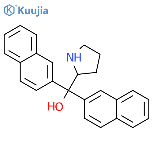 Bis(2-naphthyl)-(2S)-pyrrolidin-2-ylmethanol structure