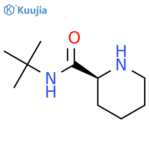 2-Piperidinecarboxamide, N-(1,1-dimethylethyl)-, (2S)- structure
