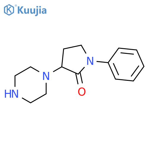 1-phenyl-3-(piperazin-1-yl)pyrrolidin-2-one structure