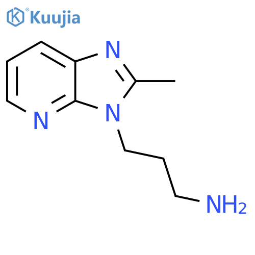 3-(2-methyl-3H-imidazo[4,5-b]pyridin-3-yl)propan-1-amine structure