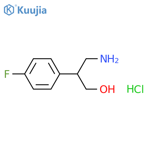 3-amino-2-(4-fluorophenyl)propan-1-ol hydrochloride structure