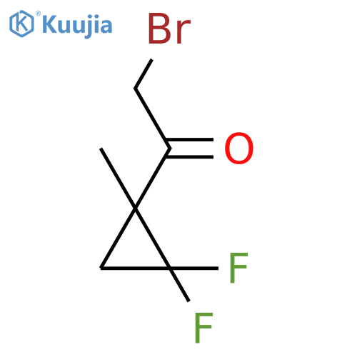 2-Bromo-1-(2,2-difluoro-1-methylcyclopropyl)ethanone structure