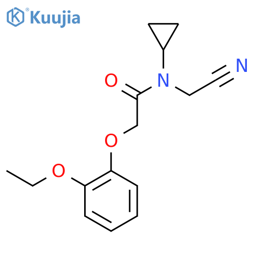 N-(Cyanomethyl)-N-cyclopropyl-2-(2-ethoxyphenoxy)acetamide structure