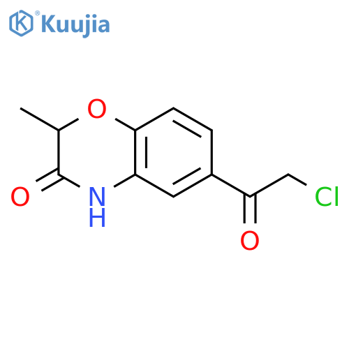 6-(2-Chloroacetyl)-2-methyl-3,4-dihydro-2H-1,4-benzoxazin-3-one structure