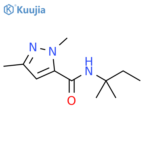 1H-Pyrazole-5-carboxamide, N-(1,1-dimethylpropyl)-1,3-dimethyl- structure