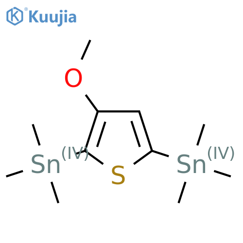(3-Methoxythiophene-2,5-diyl)bis(trimethylstannane) structure