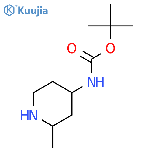 tert-butyl N-(2-methylpiperidin-4-yl)carbamate structure