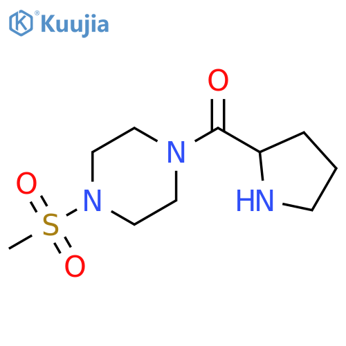 1-(methylsulfonyl)-4-prolylpiperazine structure