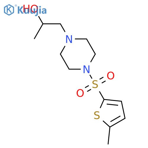 1-{4-(5-methylthiophen-2-yl)sulfonylpiperazin-1-yl}propan-2-ol structure